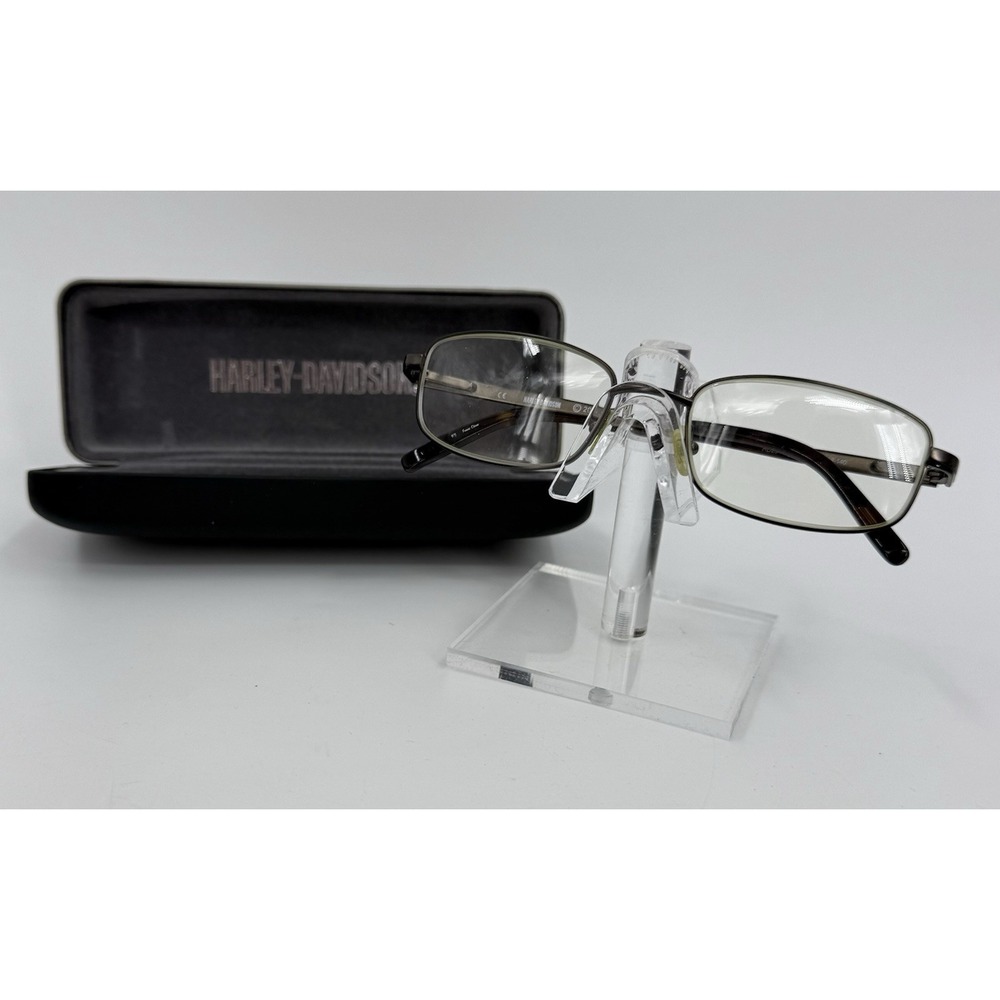 Harley Davidson HD 294‎ SGun Eyeglass Frames 53 18 140 with Silver Hard Case